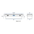 thumbnail image 2 of UWS TBS-72-R Bright Aluminum 72" Crossover Truck Tool Box with Rail, 2 of 10
