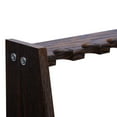 thumbnail image 6 of Fichiouy 10 Holes Wooden Pool Cue Rack Floor Free Standing Pool Stick Holder 35mm Aperture, 6 of 10