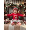 thumbnail image 4 of Cjfdfy Newborn Baby Boy Christmas Outfit My First Christmas Long Sleeve Excavator Print Romper Pants Hat 3-piece Set Infant Cute Christmas Holiday Fall Winter Clothes 0-18M, 4 of 10