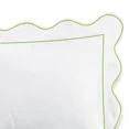 thumbnail image 3 of 400TC Cotton Scallop Embroidery & Border Sateen Solid Duvet Cover Set, 3 of 6