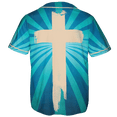 thumbnail image 3 of Lotusprinthandmade Funny Jesus Design Religious Christian Unisex Baseball Jersey XS-5XL Multicolor (4XL), 3 of 5