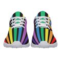 thumbnail image 3 of Unisex Rainbow Sneakers, LGBT Shoes for Men Women Lightweight Breathable Running Shoes White Size 4.5, 3 of 7