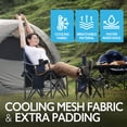 thumbnail image 5 of Oversized Folding Camping Chair for Adults, Supports 500 lbs – Breathable Fabric, Insulated Cup Holder, 8-Can Cooler, Padded Backrest & Seat, Storage Pouch, Carry Bag, 5 of 8
