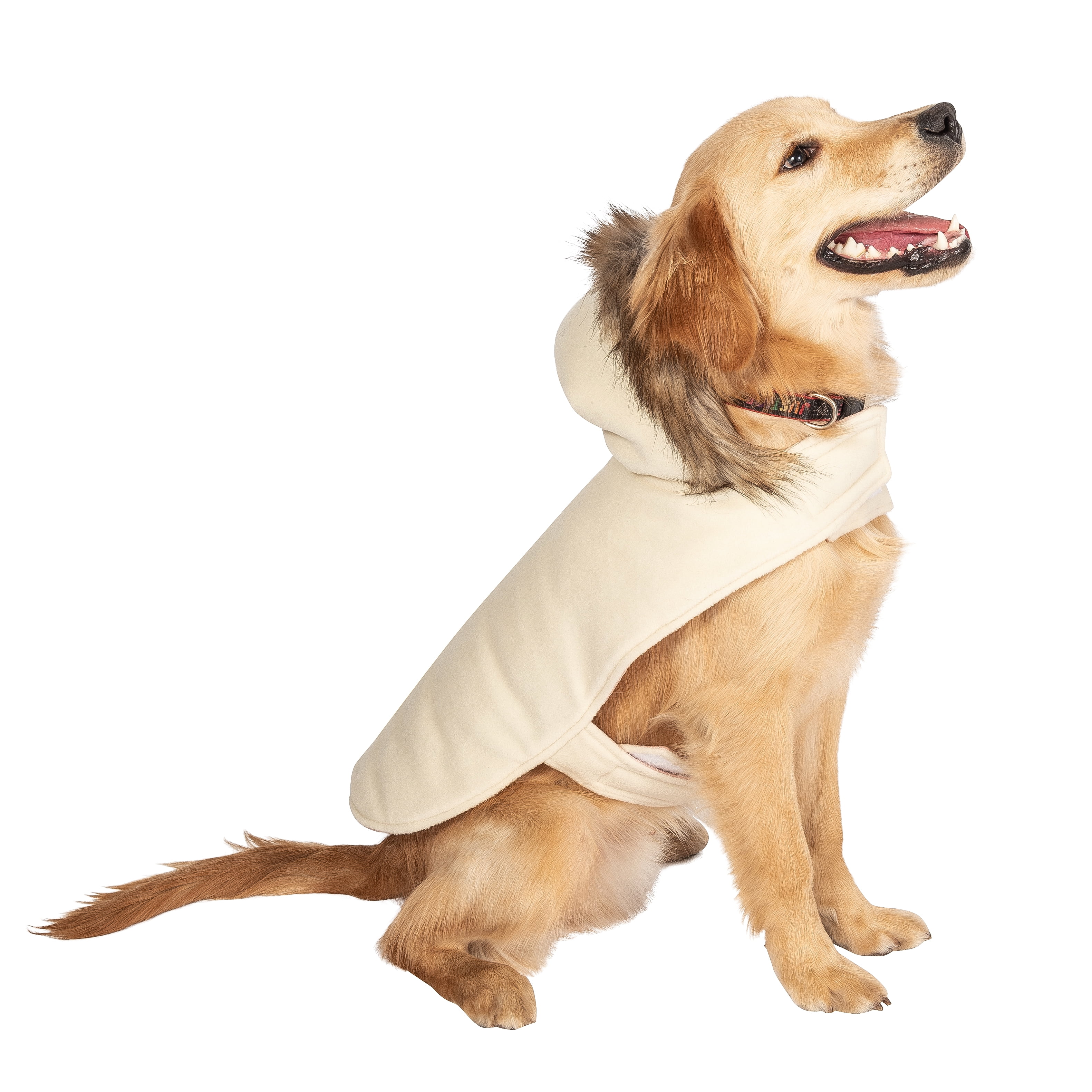 Justice Pet Reversible Puffer Jacket, Champagne, XL