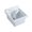 White, variant on Vitreous China Single Bowl, Drop-in Sink with Wire Basket and 3 ½ Inch Off Center Drain