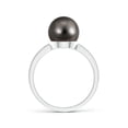 thumbnail image 2 of ANGARA Classic Tahitian Cultured Pearl Solitaire Ring in 14K White Gold for Women | June Birthstone, Birthday, Anniversary, Jewelry Gift for Women | Pearl Ring, 2 of 8