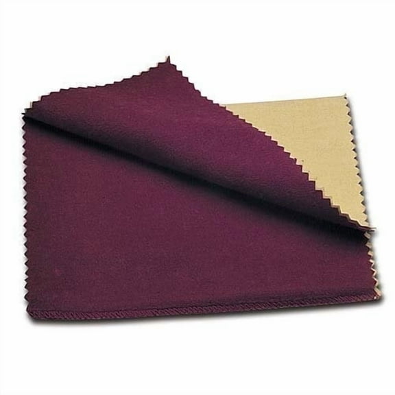 Cadie Silver Polishing Cloth with Rouge, 10 x 12 inch, 100% Treated Cotton for Jewelry and Silverware, Reusable