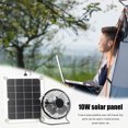 thumbnail image 4 of Ventilador de escape solar de 10 W, mini ventilador alimentado por panel solar para gallinero de perro Likrtyny Eléctricas, 4 of 9