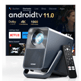 thumbnail image 1 of ULTIMEA Projector Proyector 4K Compatible con Smart con TV Android, Certificado por Netflix, Proyector de 1000 Lúmenes ANSI Nativo 1080P, Audio Dolby, Proyector para Cine en Casa para Exteriores, Pos, 1 of 7