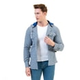 thumbnail image 1 of Blue European Wool Hoodie Sweater Jacket Warm Winter, XXXL, 1 of 5