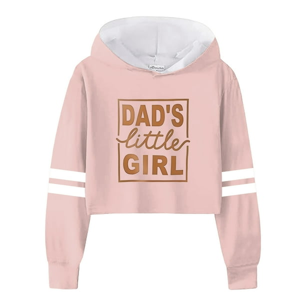 Gibobby Sudadera para Niñas Niños Casual Suelto Activo Mangas completas Sudaderas con capucha Sudaderas con capucha corto Estampado de Tops cortos para a(Rosa, 8-9 Años)