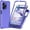 Purple, variant on For BLU View Speed Ultra 5G B1660V Shockproof Hybrid Cell Phone Cover Case - Tough Purple
