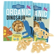 Pastabilities Organic Kids Pasta, Fun Dinosaur Shaped Noodles, Non-GMO Natural Wheat Pasta 12 oz, 2 Pack