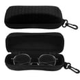 thumbnail image 3 of TSV Sunglasses Case, Portable Zipper Glasses Box, Hard EVA Eyeglass Protector with Hook, Black, 3 of 8