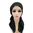 2PCS Cancer Head Hat Cap Ethnic Bohemian Pre Tied Braid Hair Cover Wrap