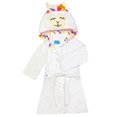 thumbnail image 1 of Bata de baño con forma de llama SMALLSOUL para bebé blanco Talla JR, 1 of 3