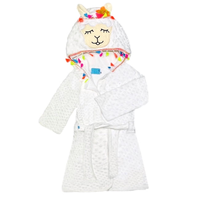 Bata de baño con forma de llama SMALLSOUL para bebé blanco Talla JR
