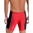 thumbnail image 4 of dPois Shorts à Taille Élastique pour Hommes Shorts de Compression pour Cyclisme Natation Course Rouge Noir 4TG, 4 of 5