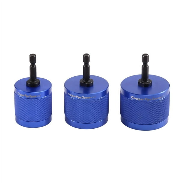 Juego 3 Limpiadores Tuberías Cobre, Cepillos Metálicos 1/2 Pulgadas, 3/4 Pulgadas y 1 Pulgada para HVAC y Plomería, Cerdas Cobre para Limpieza Desagües, Respiraderos y Tuberías.
