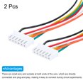 thumbnail image 3 of Uxcell XH Female to Female 6Pin Breadboard Jumper Wire 2.54mm 20cm for Breadboard Electronic Projects,2 Pcs, 3 of 6