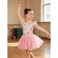thumbnail image 6 of Lanbubble Girls Ballet Leotards Ruffle Sleeve Toddler Ballerina Dance Dress with Shiny Tutu Skirt 3-7 Years, 6 of 8