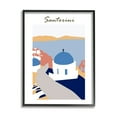 thumbnail image 2 of Stupell Industries Coastal Cliff Town Santorini Minimalistic Travel Illustration ,24 x 30, Design by Melissa Wang, 2 of 5