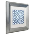 thumbnail image 3 of Trademark Fine Art "Moroccan Blues III" Canvas Art by Color Bakery White Matte, Silver Frame, 3 of 4