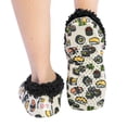 thumbnail image 6 of Women’s Fuzzy Slipper Socks with Grippers – Soft Microfiber Outer, Cozy Fleece Lined Indoor House Socks (Sushi, L/xl), 6 of 6