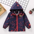 thumbnail image 2 of Jackets for Boys Kids Toddler Fall Hooded Jacket Lightweight Breathable Casual Windbreaker Outdoor Sports Raincoat Outerwear with Pocket Kids Jacket Red 8 Years-9 Years, 2 of 7