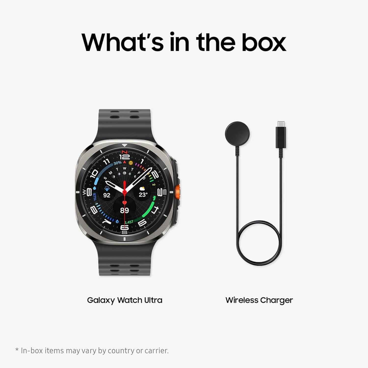 Samsung Galaxy Watch Ultra 47mm LTE Titanium Smart Watch, Titanium Silver, Gray Sport Band (2025)-International Version,