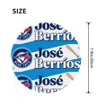 thumbnail image 4 of Toronto Baseball JB Round Non-Slip Rubber 1 PC 8in Mouse Pad 3mm Thick Polyester Surface for Office Gaming PC, Bluebird Mouse Pad LS480, 4 of 7