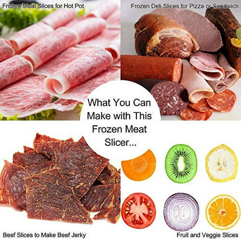 Vegetable Cutting Machine Manual Meat Slicer Frozen Food Cutter Beef  Kitchen
