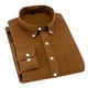 thumbnail image 1 of Camisa de manga larga de color puro para hombre Camisa con botones y cuello vuelto de color puro de moda con bolsillo, 1 of 5