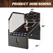 Urban Arcade Basketball Game, 90 inch Indoor, Electronic Scoring, Black by Barrington Billiards