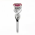 thumbnail image 4 of High polished (no plating) Stainless Steel Ring with AAA Grade CZ in Ruby for Women Style DA119, 4 of 5