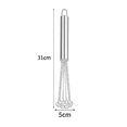 thumbnail image 2 of Batidor de huevos de acero inoxidable, batidor de cuentas ondulado manual para el hogar, batidor de crema, utensilio para hornear en la cocina MFZFUKR CPB-US-YYM707-3, 2 of 5