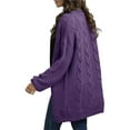 thumbnail image 4 of Womens Oversized Chunky Open Front Cardigan Sweaters Cable Knit Long Sleeve Cardigans Outwear Coats, 4 of 5