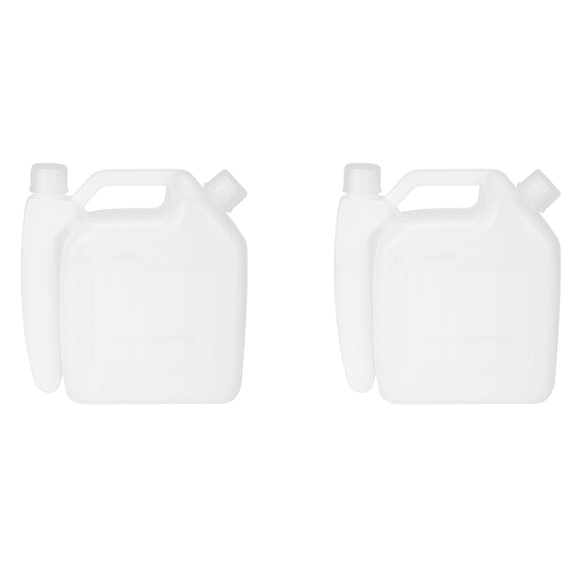 2X 1.5Litre 2 Stroke Fuel Mixing Bottle,2 x Car modification Oil ratio bottle,white