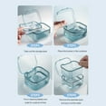 thumbnail image 4 of xiaxaixu Denture Case, Retainer Case, Denture Bath Box Cup with Strainer Basket, Cute Denture Holder Storage Soak Container, 4 of 7