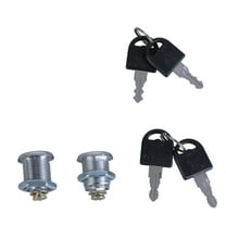 Ciwanning 2set Heavy Duty Cabinet Cams Lock Security Cabinet Lock with Key Furniture Cupboard Replacement Lock