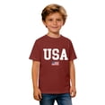 thumbnail image 5 of 250 Years America Shirt - USA 250th Anniversary Flag Short Sleeve Casual Activewear Tees Tops (Big Boy 12-13 Years ), 5 of 9