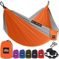 thumbnail image 1 of Hamaca para Camping GORILLA GRIP Duradera con Correas para Árbol Naranja, 1 of 9