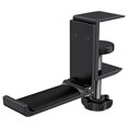 thumbnail image 1 of Headphone Stand Adjustable Folding Under Desk Headset Holder Desk Side Headphone Hanger, 1 of 2