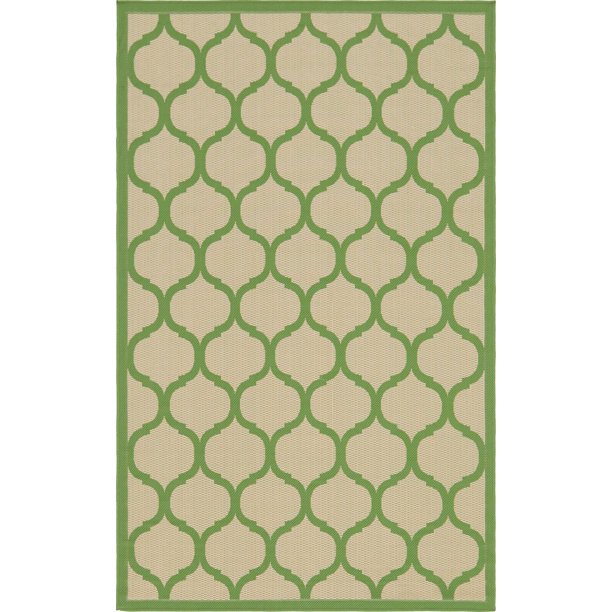 Unique Loom Moroccan Outdoor Modern Geometric Area Rug or Runner