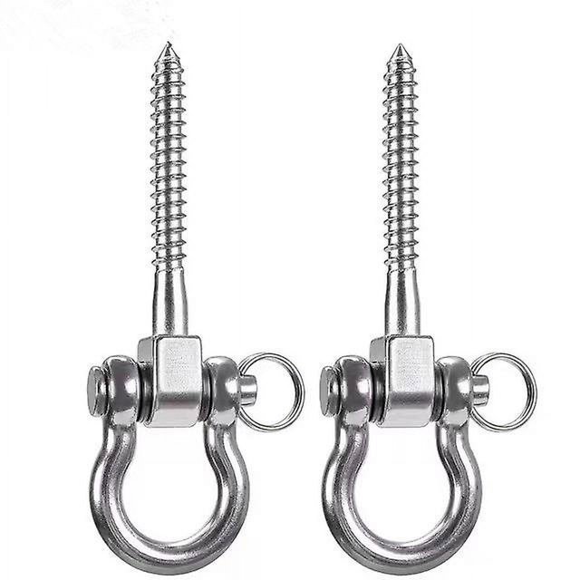 Gancho para columpio Brillar 2 uds acero inoxidable atornillado para hamaca de yoga