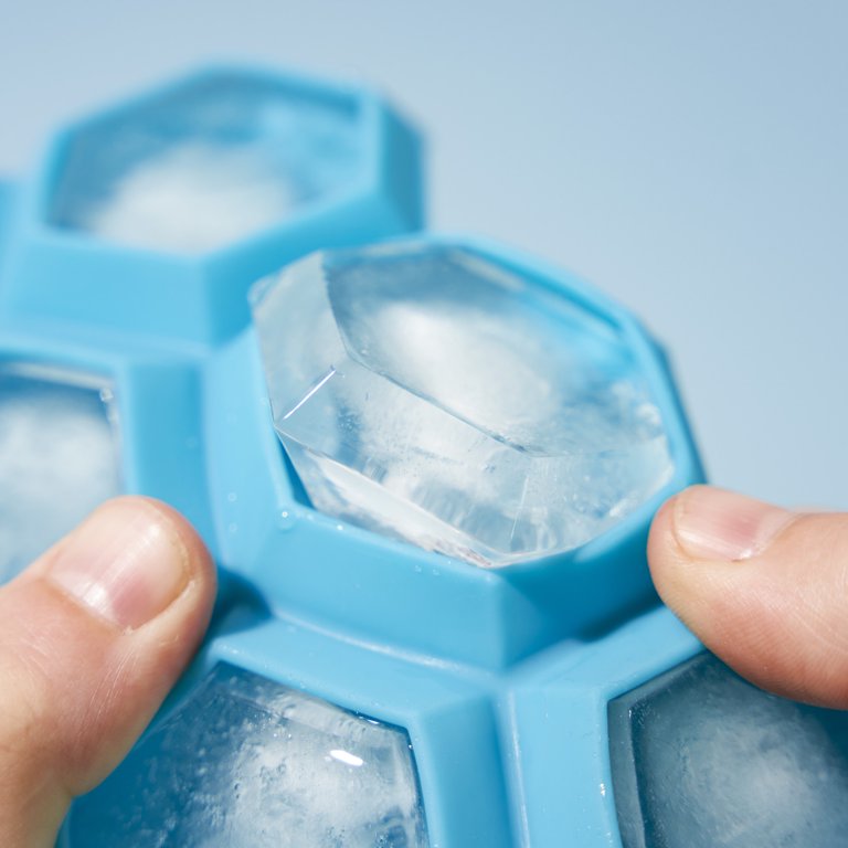 Diamond Shape Ice Cube Maker Molds Reusable Ice Maker Flexible 6-Ice Cube  Trays