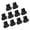 A, variant on Pack Of 10 Shoe Polish Applicators Sponge Shoe Shining Foam Dauber Brush For Quick Cleaning And Brightening Footwear