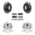 thumbnail image 1 of Transit Auto Rear Disc Brake Coated Caliper Drilled Slotted Rotors and Ceramic Pads Kit for Car 2010-2022 Toyota 4Runner Lexus GX460 KCD-100488T, 1 of 11
