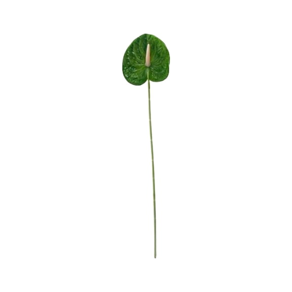 18 inch Artificial Anthurium Flowers Real Touch Fake Flower for Table Centerpieces Arrangement and Bridal Wedding Festival Decor Flower Arrangement, 1-pack