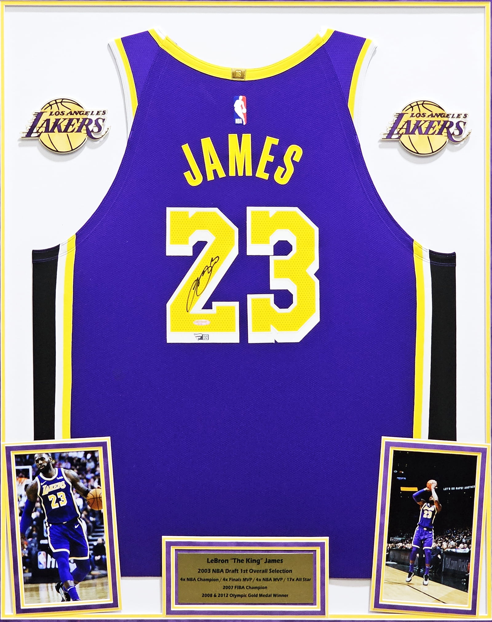 lebron james signed jersey lakers
